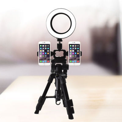 Einzelner Desktop-Kamera-Stativ Live Ras 90 4.2ft mit Selfie Ring Light Q111