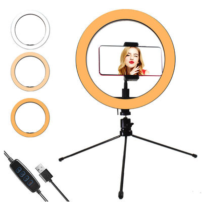 6,3 Zoll Selfie führte Kreis-Licht-Stand Dimmable für Youtuber-Video